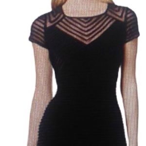 Calvin Klein Women’s Black Body-con Bandage Dress 14W